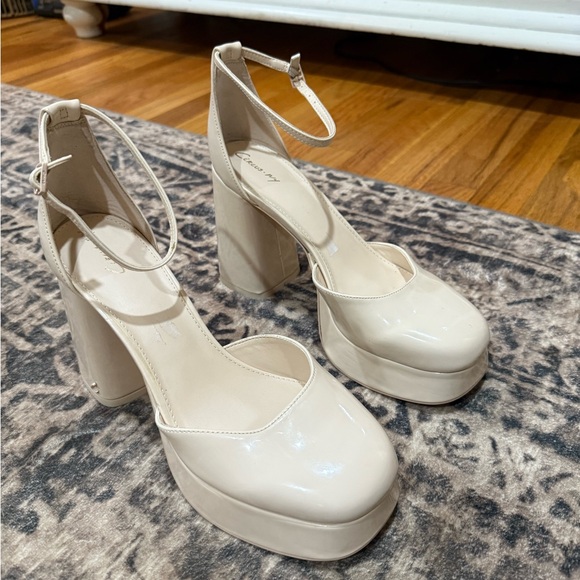 Circus by Sam Edelman Bailey Cream Platform Shoes size 10 - Picture 2 of 10